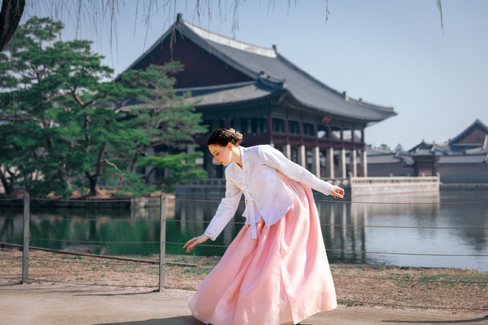 Gyeongbokgung im Hanbok